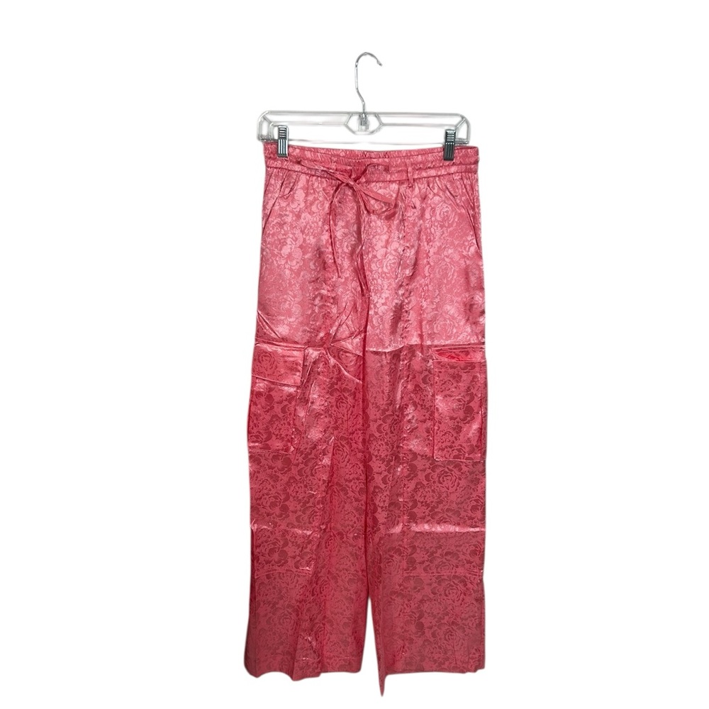 Dressed in Lala Lucky Girl Jacquard Floral Blazer + Cargo Pants Set size med NWT - Picture 4 of 16
